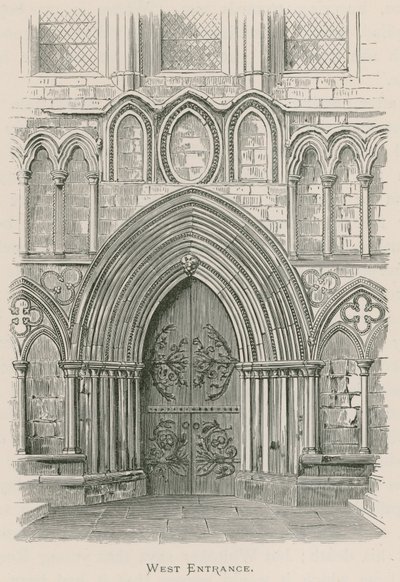 Prieuré de Bolton, entrée ouest - Alexander Francis Lydon